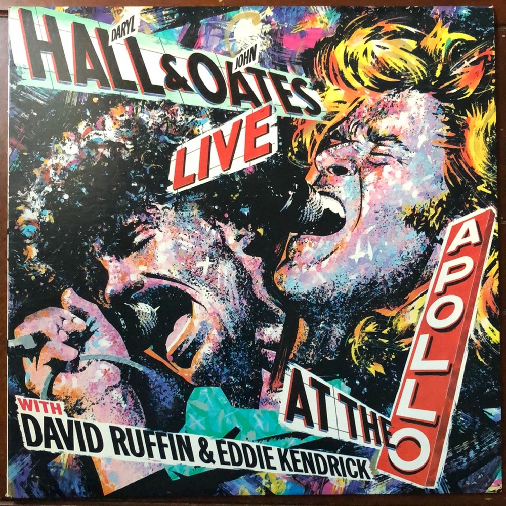 Hall & Oats Live At The Apollo Vinyl Lp Record Album '85